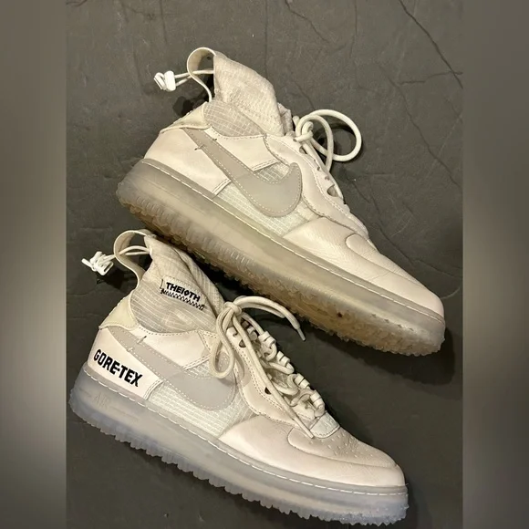 Nike Air Force One High - Gore Tex Phantom White size 7.5 Excellent condition